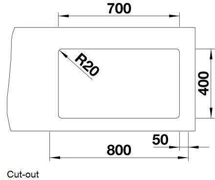 Blanco 1.0 Bowl Sink BLANCOETAGON-700U-SILGRANIT - Various Colours - Image 7