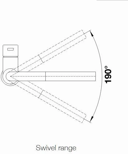 Blanco Pull Out Spray Tap 523123 - Stainless Steel - Image 3