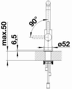 Blanco Pull Out Spray Tap 523123 - Stainless Steel - Image 4