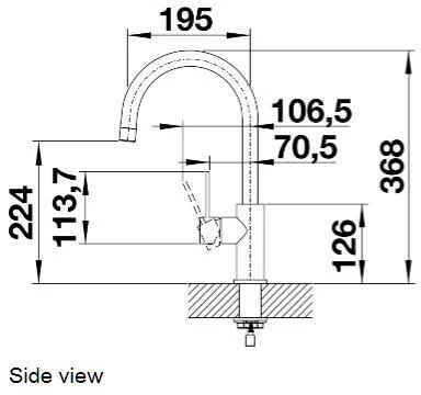 Blanco Tap 523120 - Stainless Steel - Image 4