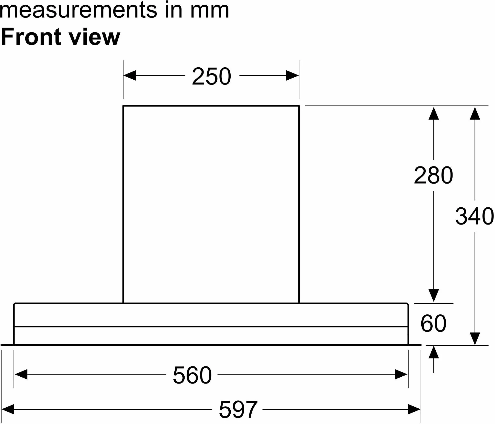 Bosch Integrated Hood DBB67AM60B - Black And Glass - Image 10