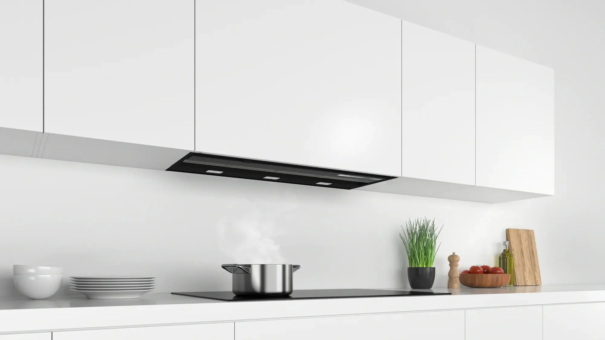 Bosch Integrated Hood DBB97AM60B - Black And Glass - Image 4