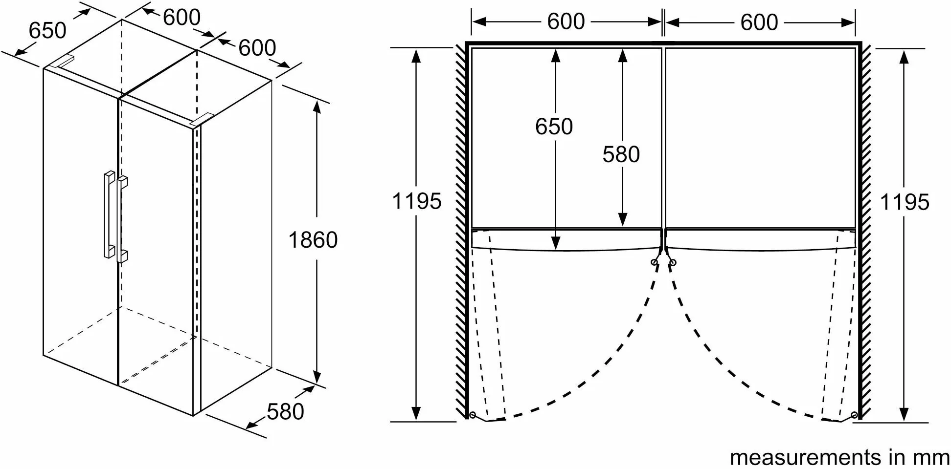 Bosch Built In Larder Fridge KSV36VWEPG - White - Image 7
