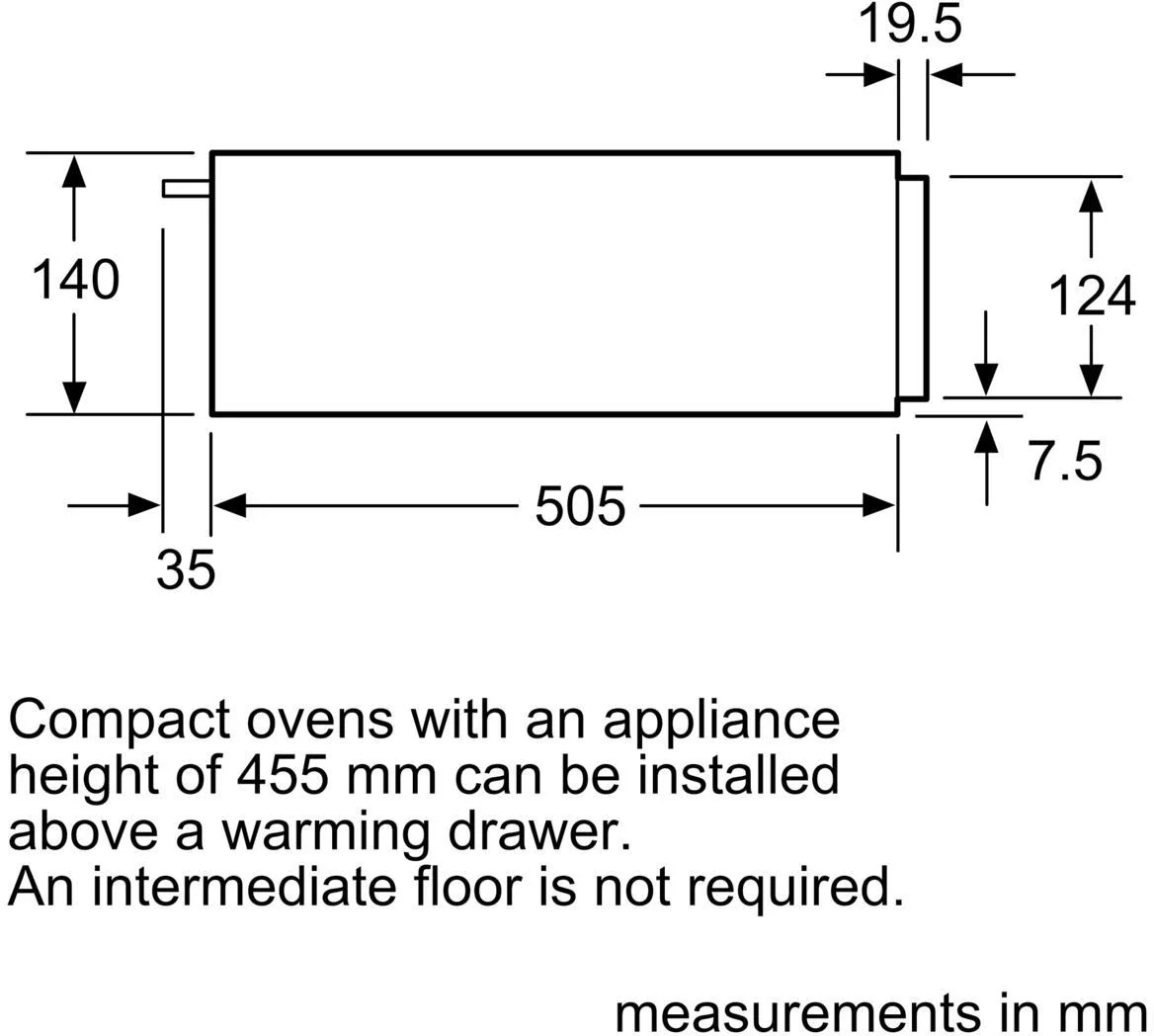 Bosch Warming Drawer BIC510NB0 - Black - Image 4