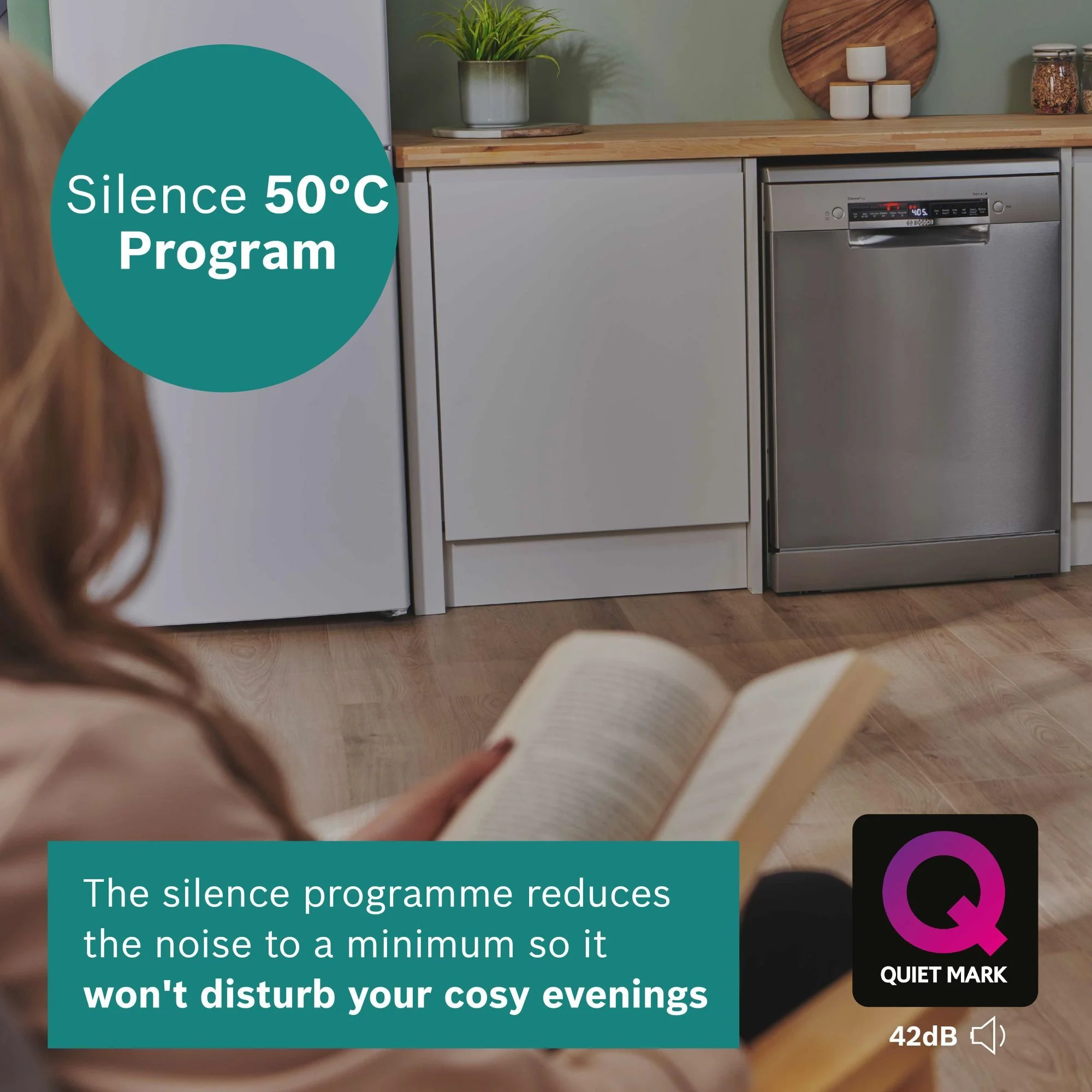 Bosch Freestanding 60 Cm Dishwasher SMS4EKI06G - Silver Inox - Image 8