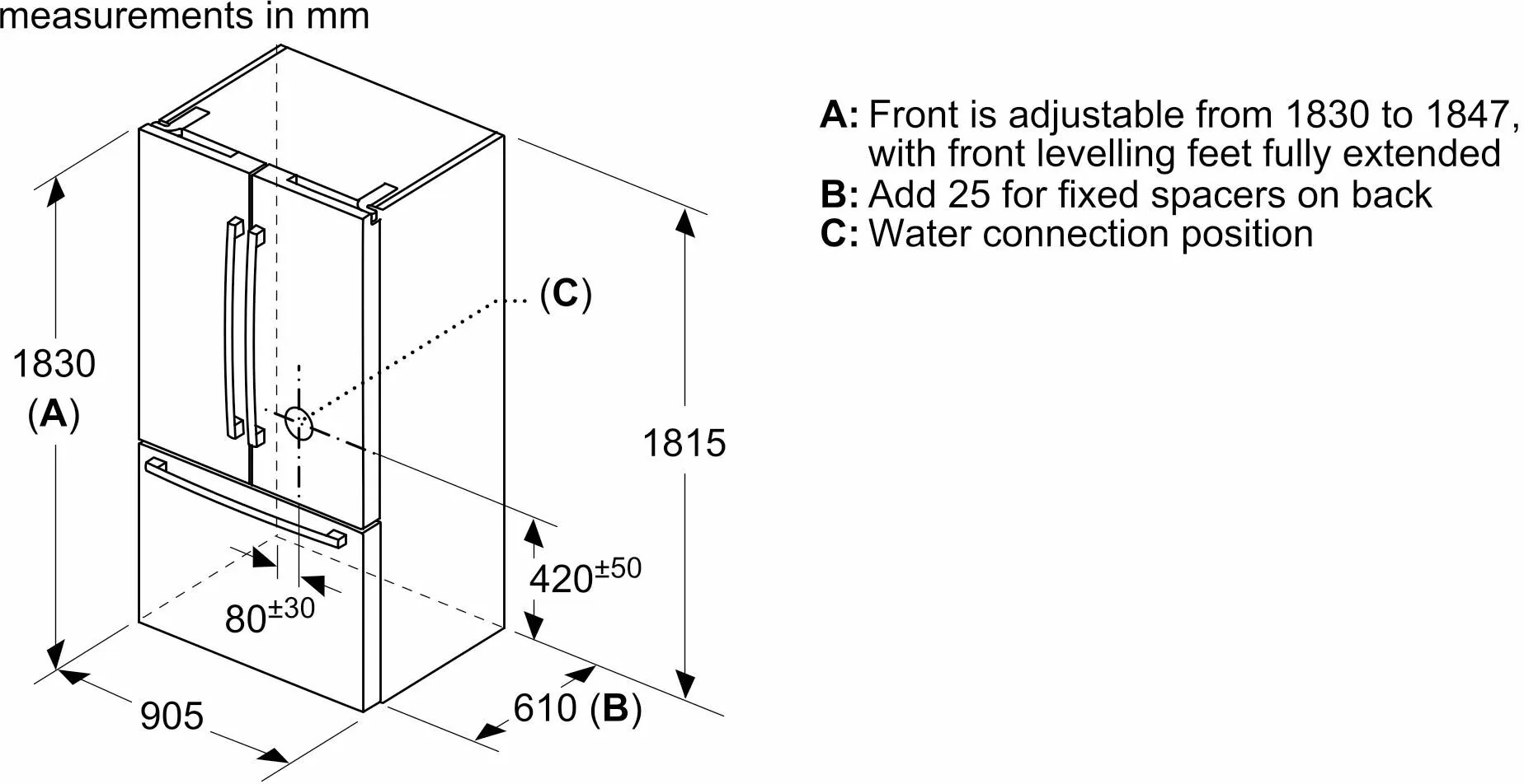 Bosch Freestanding American Style Refrigeration KFF96PIEP - Stainless Steel - Image 12