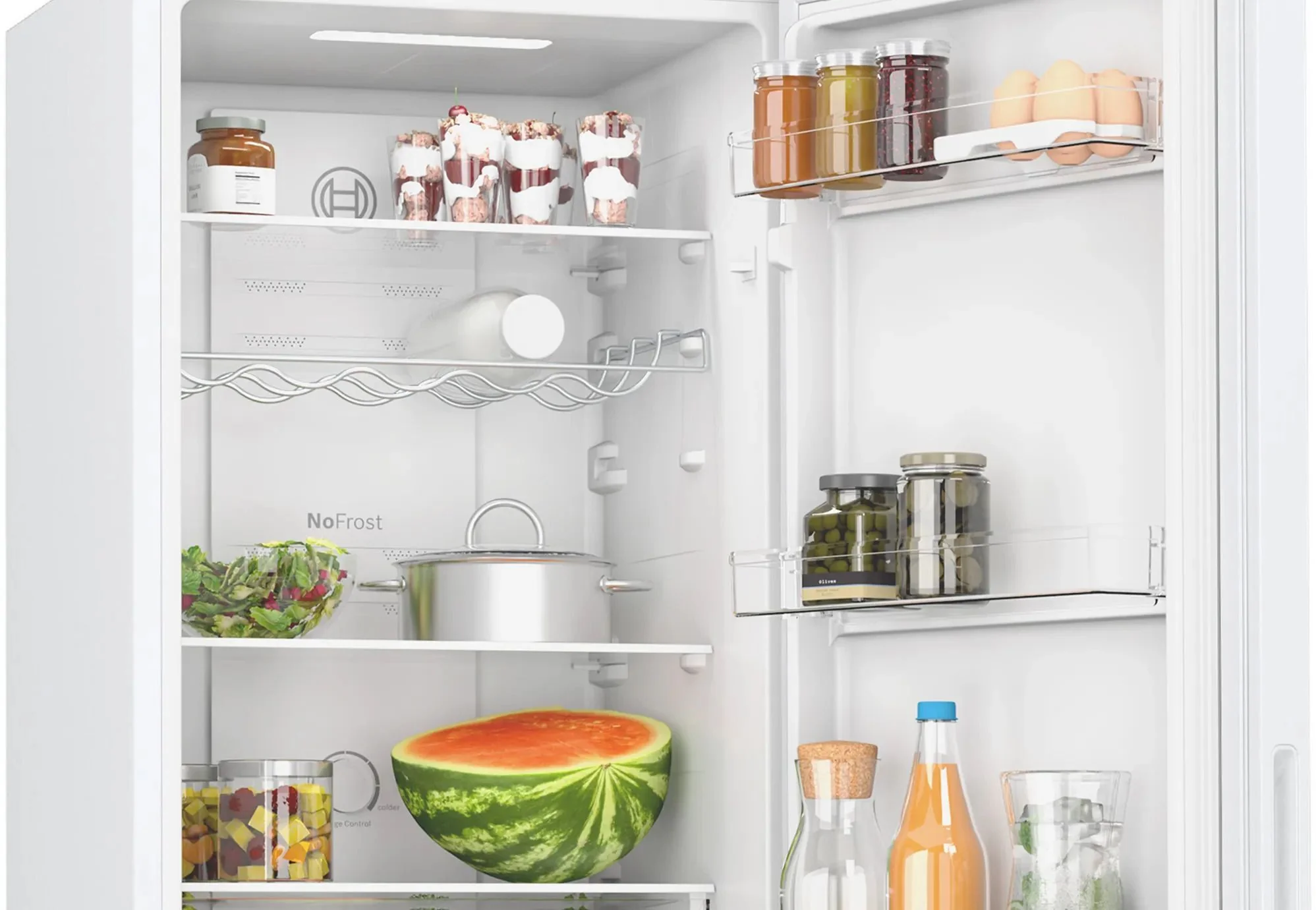 Bosch Freestanding Fridge Freezer Frost Free KGN27NWEAG - White - Image 4