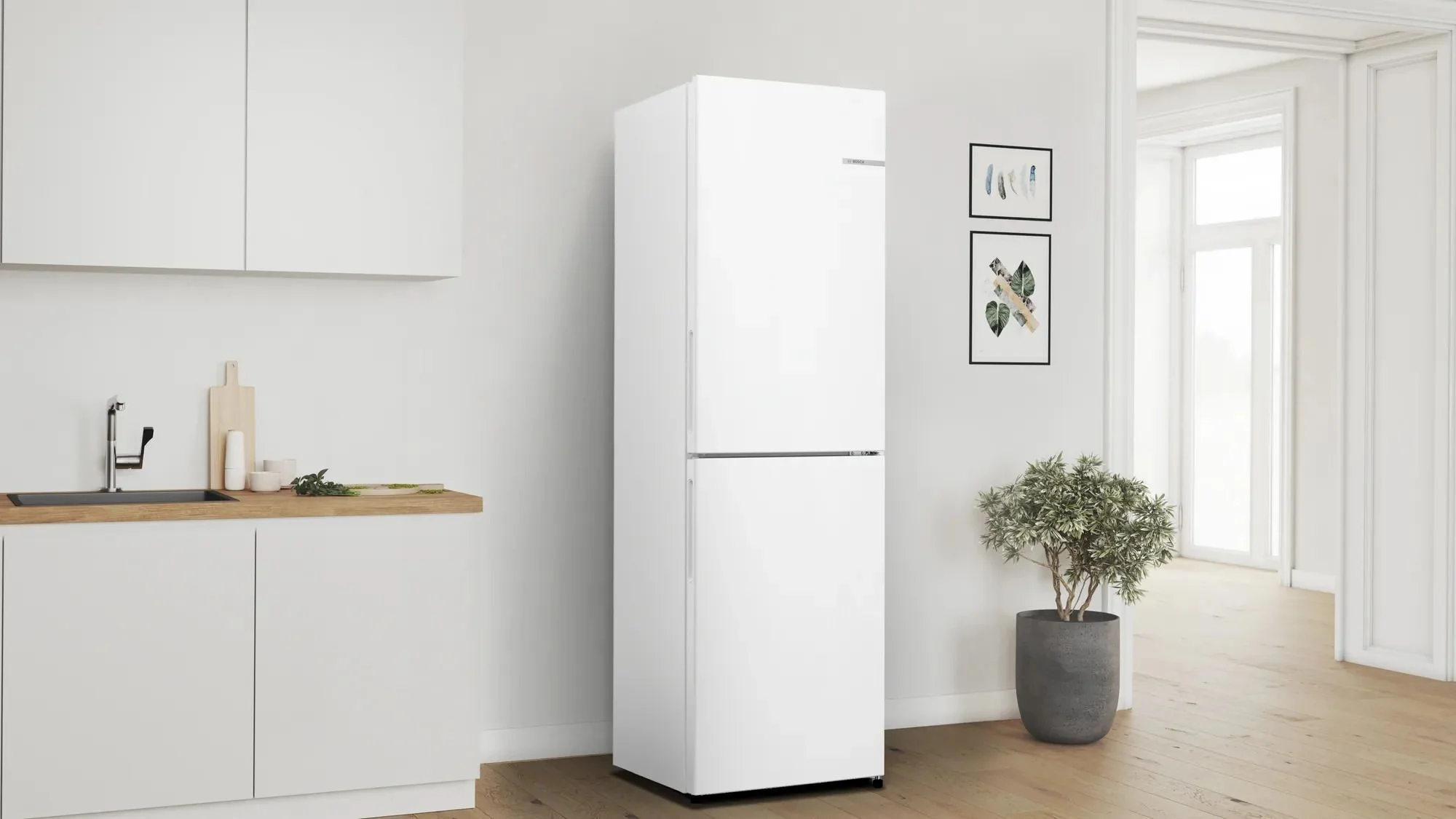 Bosch Freestanding Fridge Freezer Frost Free KGN27NWEAG - White - Image 8