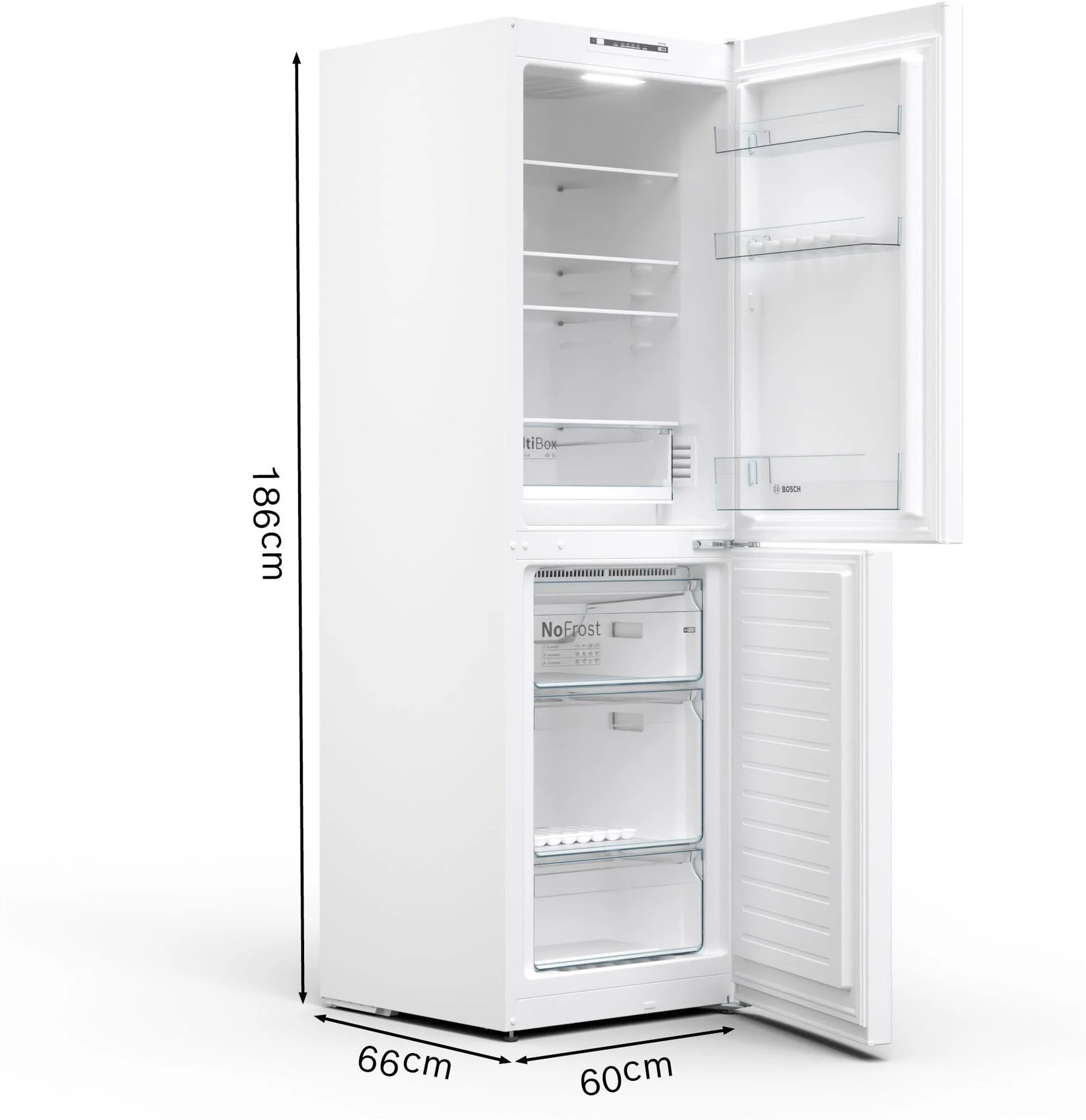 Bosch Freestanding Fridge Freezer Frost Free KGN34NWEAG - White - Image 11