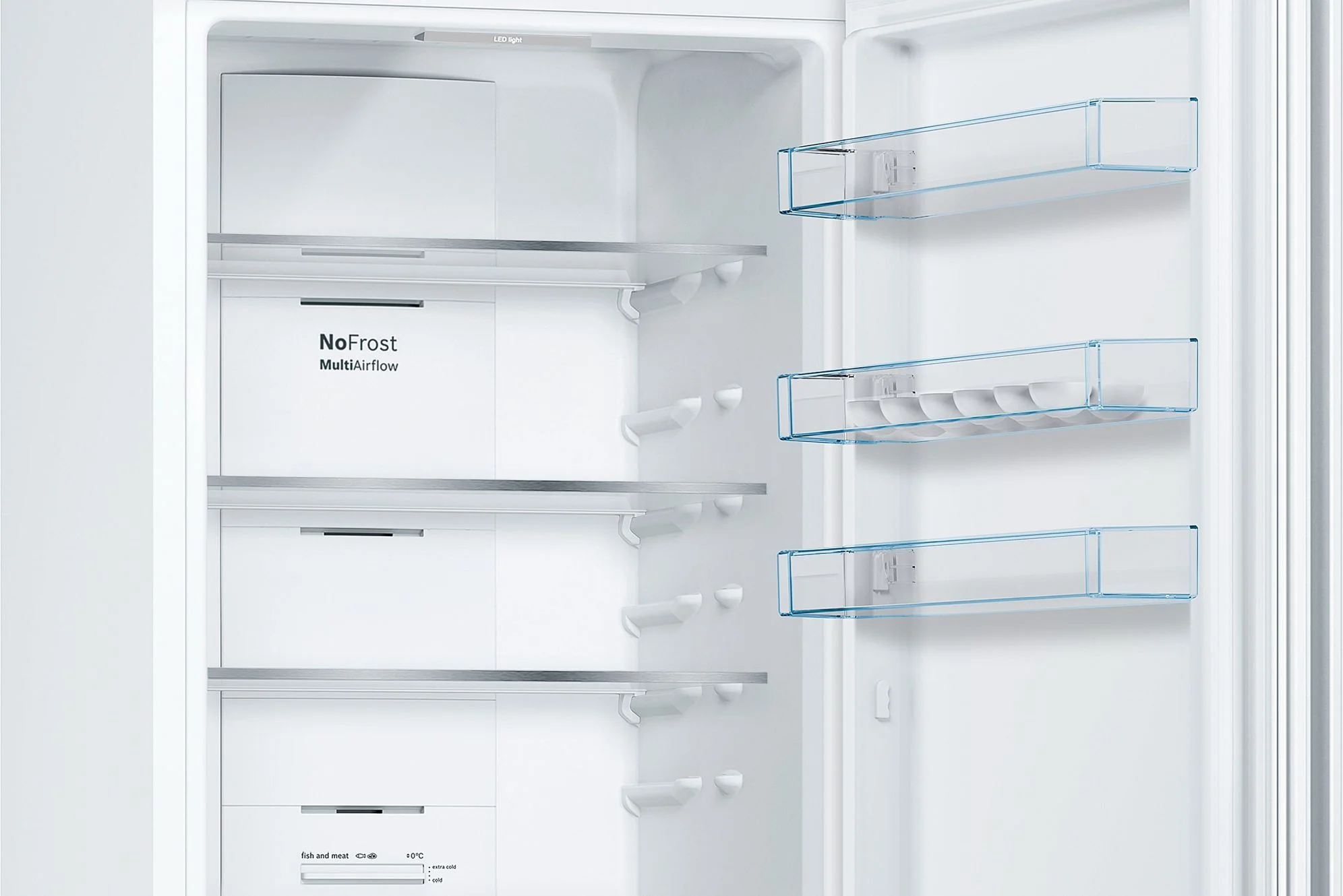 Bosch Freestanding Fridge Freezer Frost Free KGN392WEBG - White - Image 4