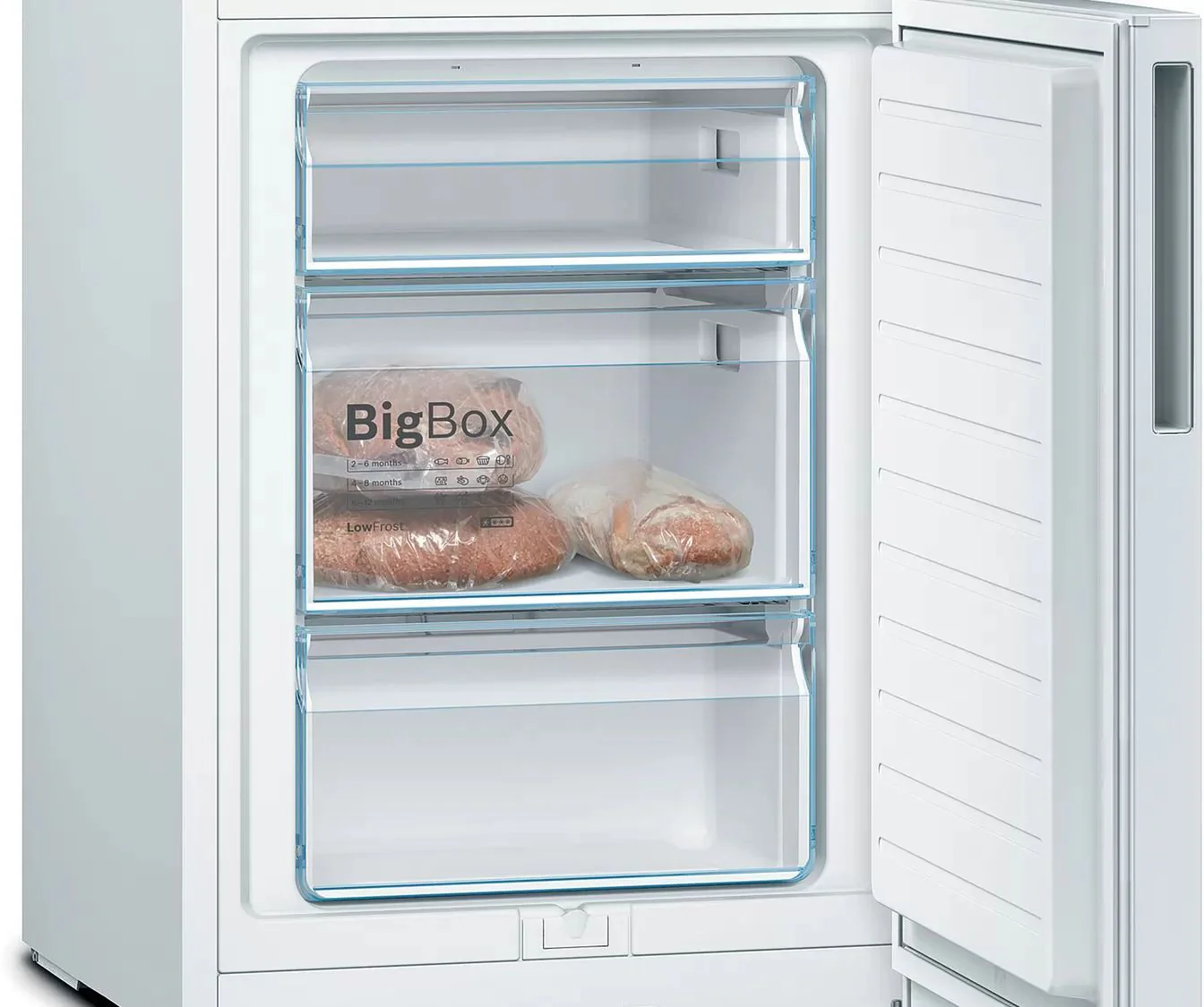 Bosch Freestanding Fridge Freezer Low Frost KGV336WEAG - White - Image 6