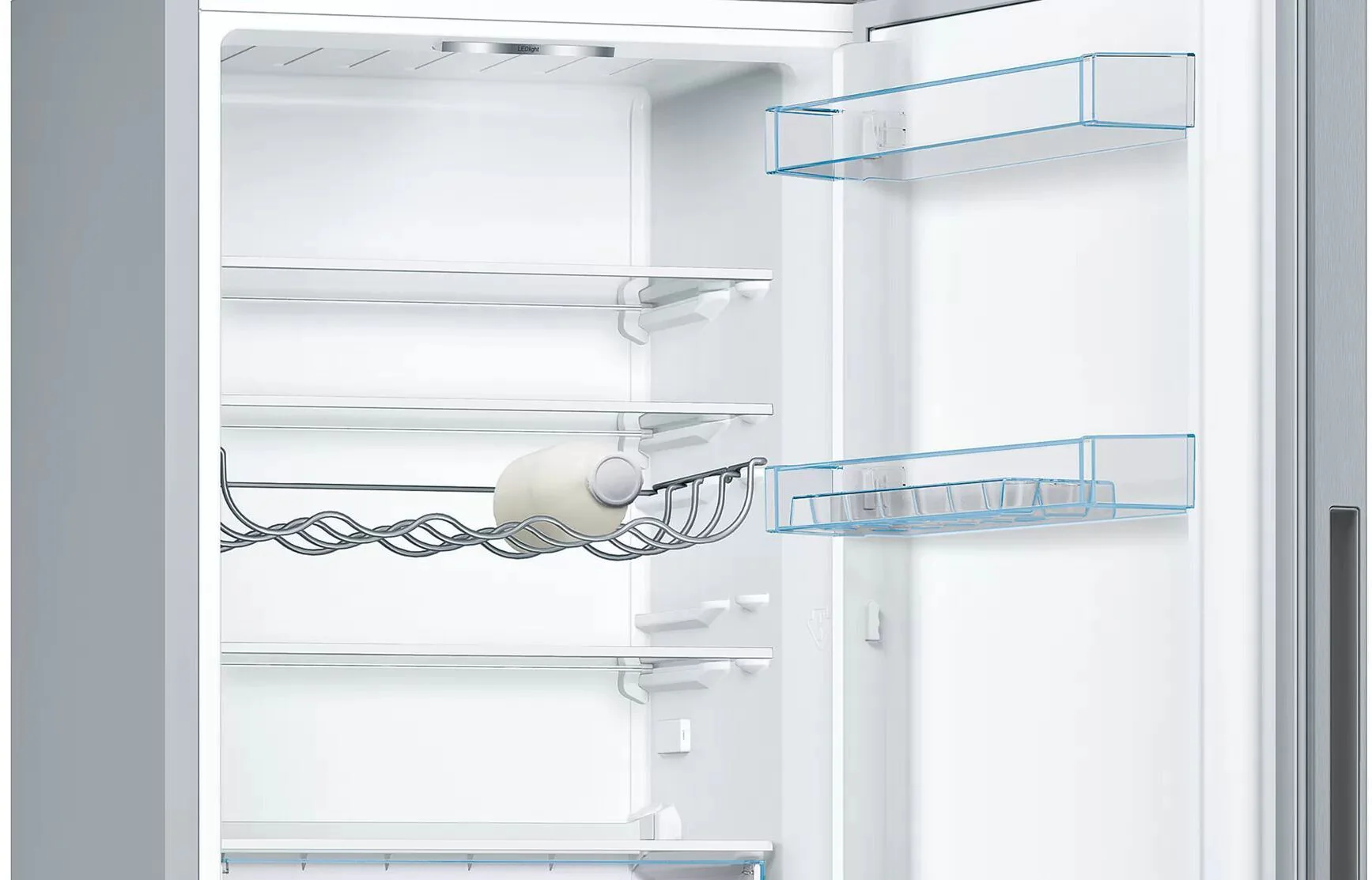 Bosch Freestanding Fridge Freezer Low Frost KGV33VLEAG - Stainless Steel Look - Image 4