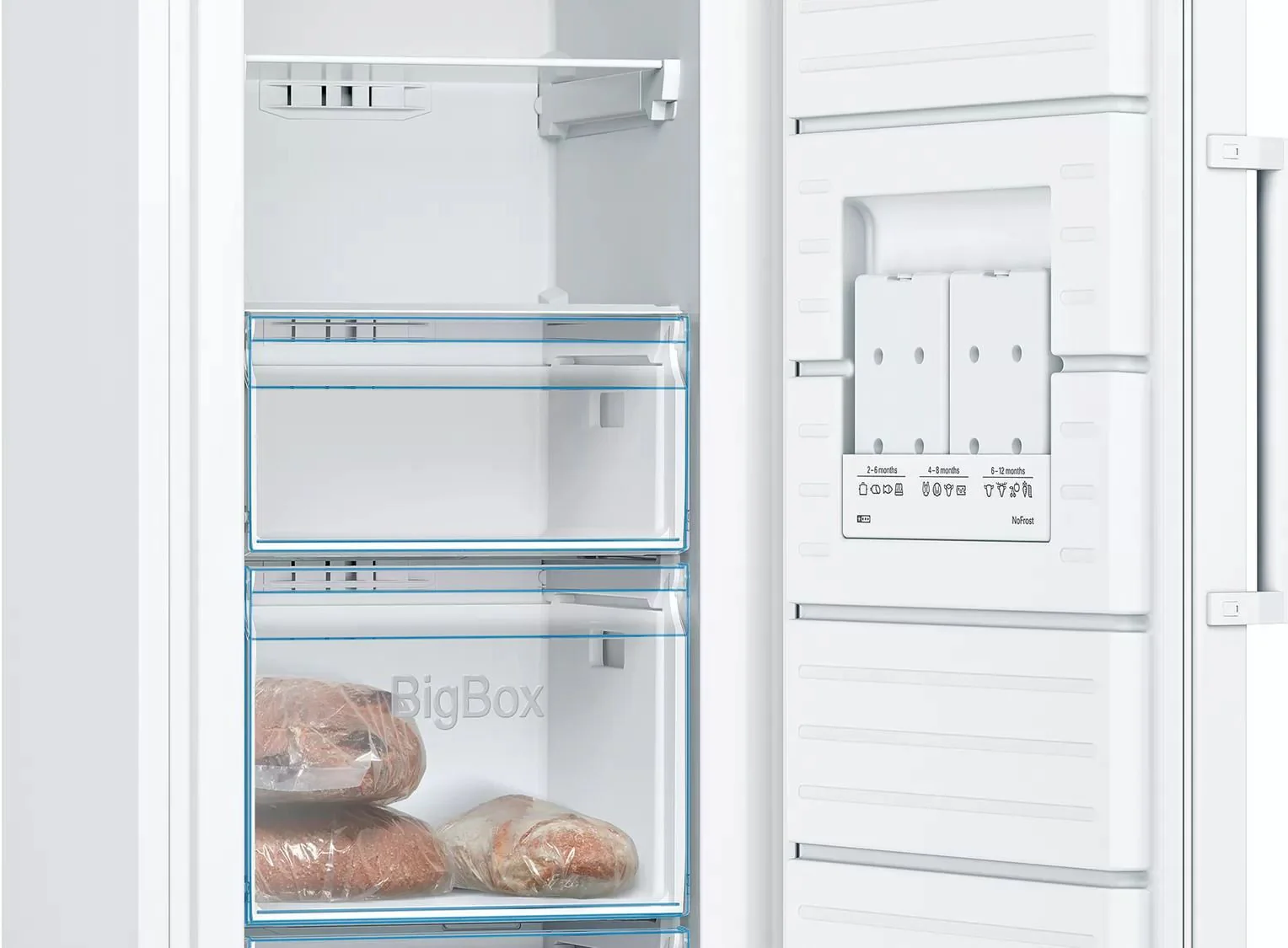 Bosch Freestanding Upright Freezer Frost Free GSN33VWEPG - White - Image 4