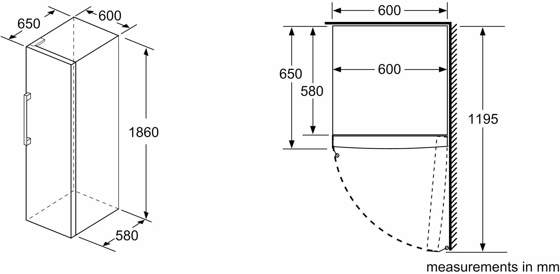 Bosch Freestanding Upright Freezer Frost Free GSN36VWEPG - White - Image 6