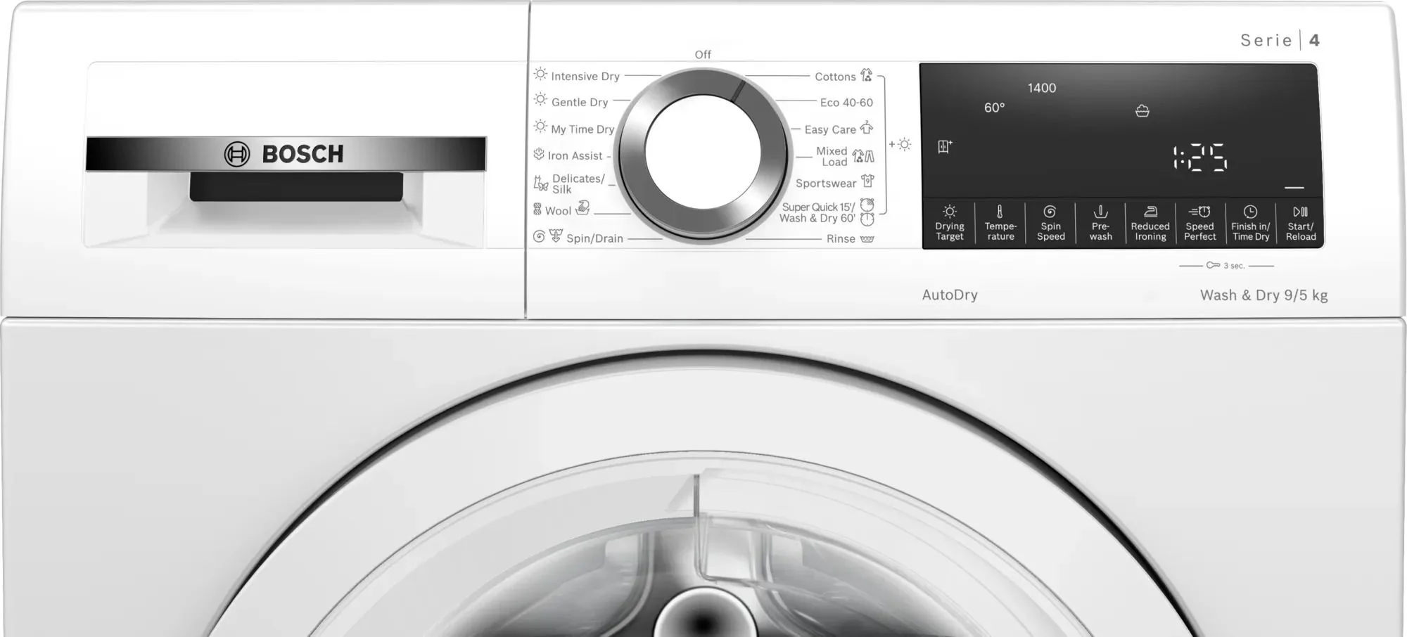 Bosch Freestanding Washer Dryer WNA144V9GB - White - Image 2
