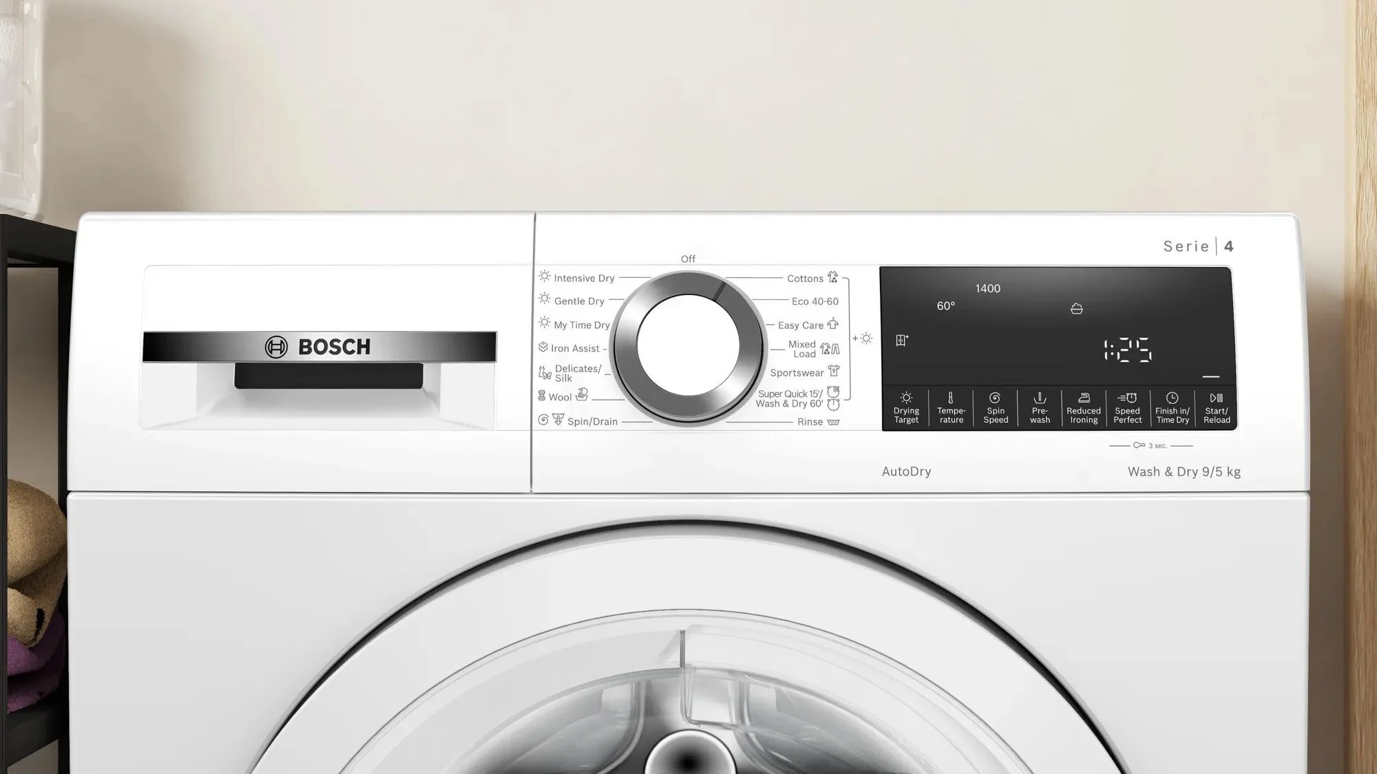 Bosch Freestanding Washer Dryer WNA144V9GB - White - Image 5