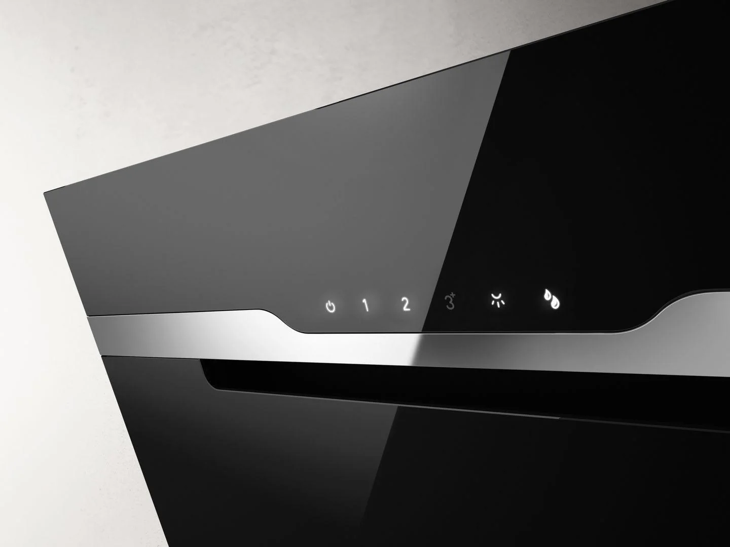 Elica Angled Hood MAJ-ND-BLK-60 - Black - Image 2