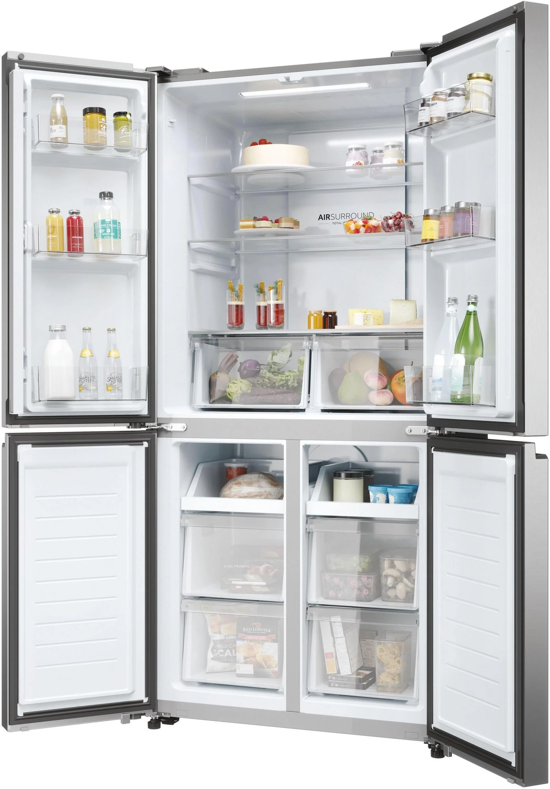 Haier Freestanding American Style Refrigeration HCR3818ENMM - Inox - Image 6