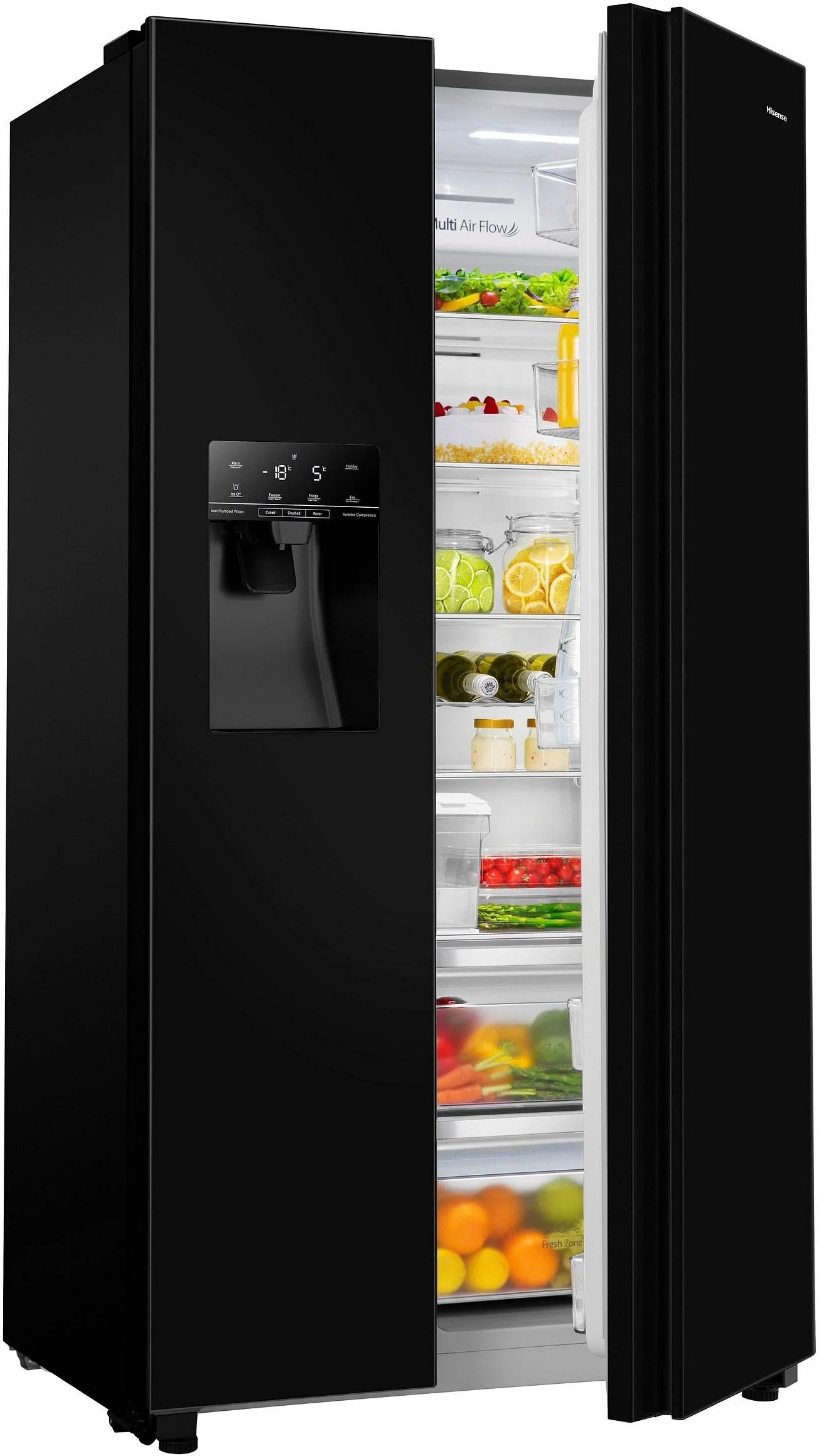 Hisense Freestanding American Style Refrigeration RS694N4TBE - Black - Image 5