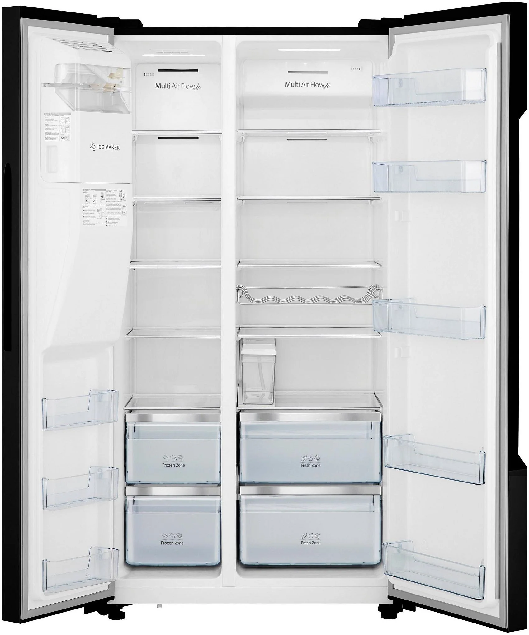 Hisense Freestanding American Style Refrigeration RS694N4TBE - Black - Image 6