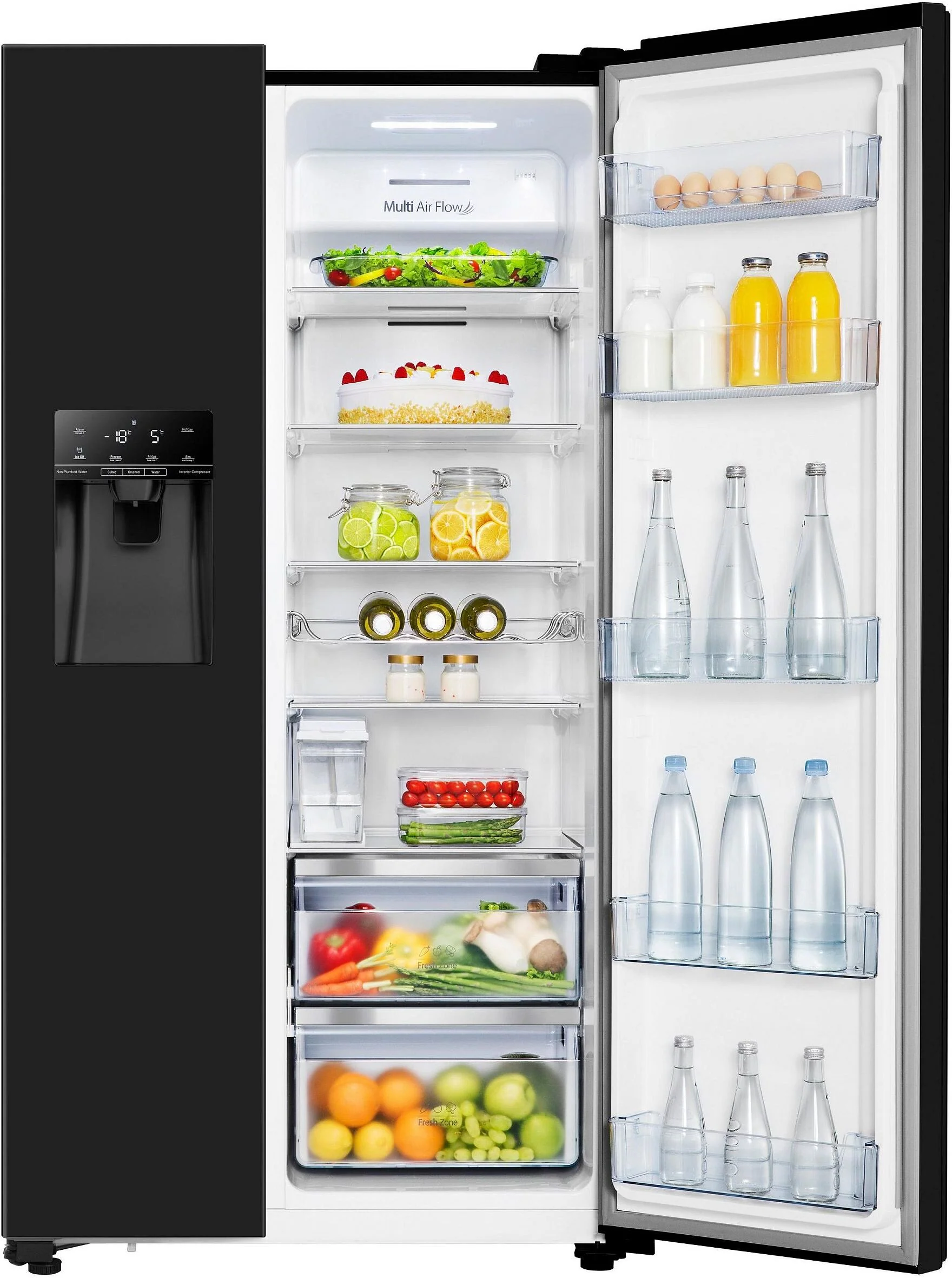 Hisense Freestanding American Style Refrigeration RS694N4TBE - Black - Image 7