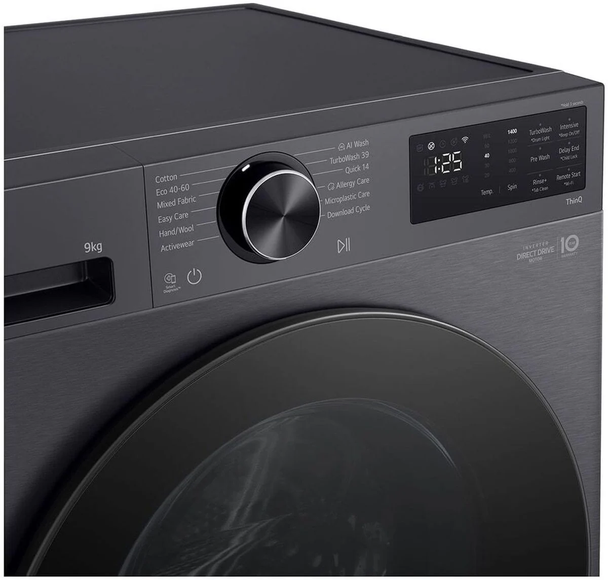 LG Freestanding Washing Machine F2X50S9TBB - Black - Image 3