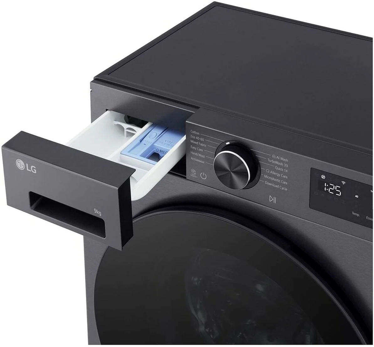 LG Freestanding Washing Machine F2X50S9TBB - Black - Image 4