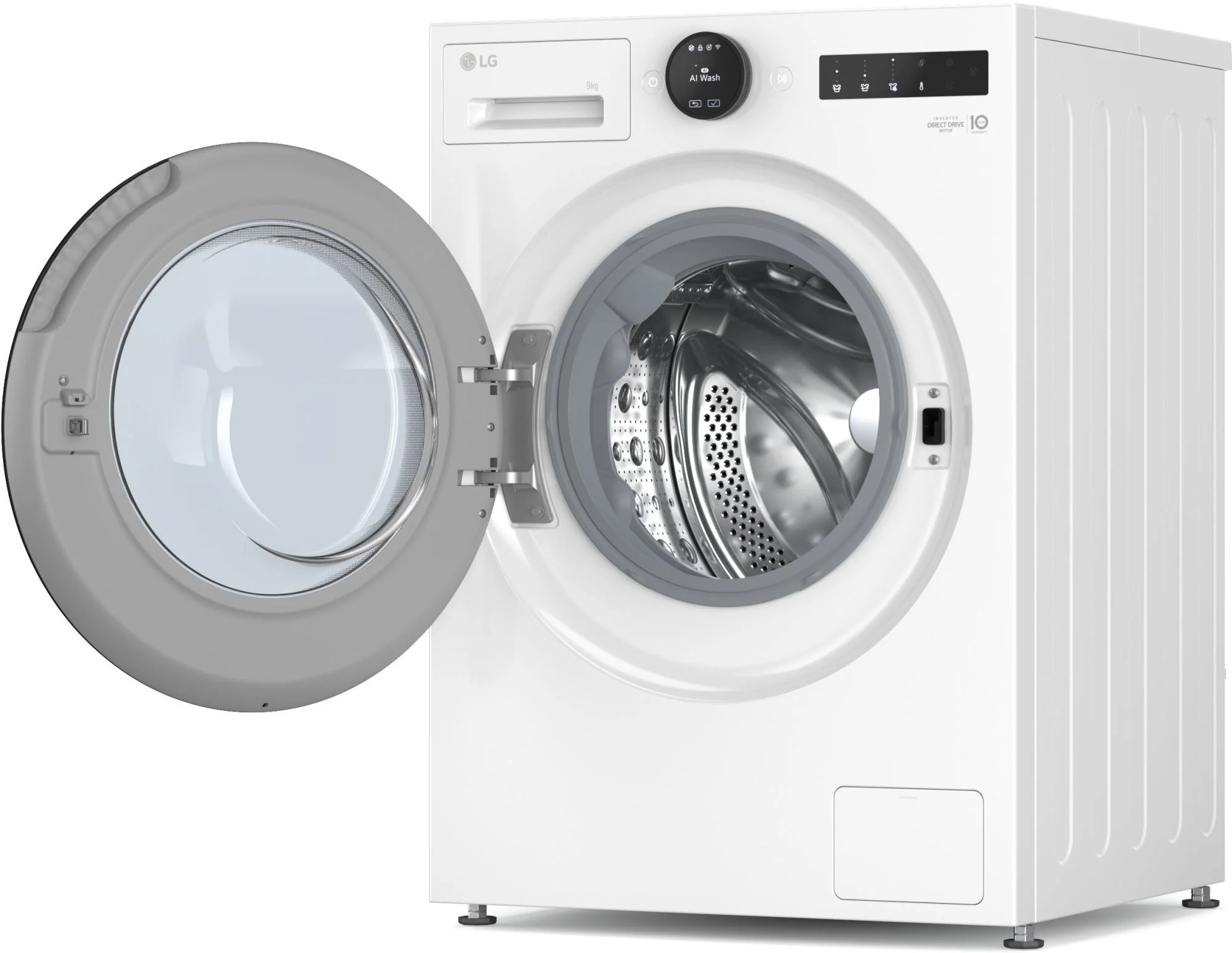 LG Freestanding Washing Machine F4X7009TWB - Essence Glossy White - Image 3