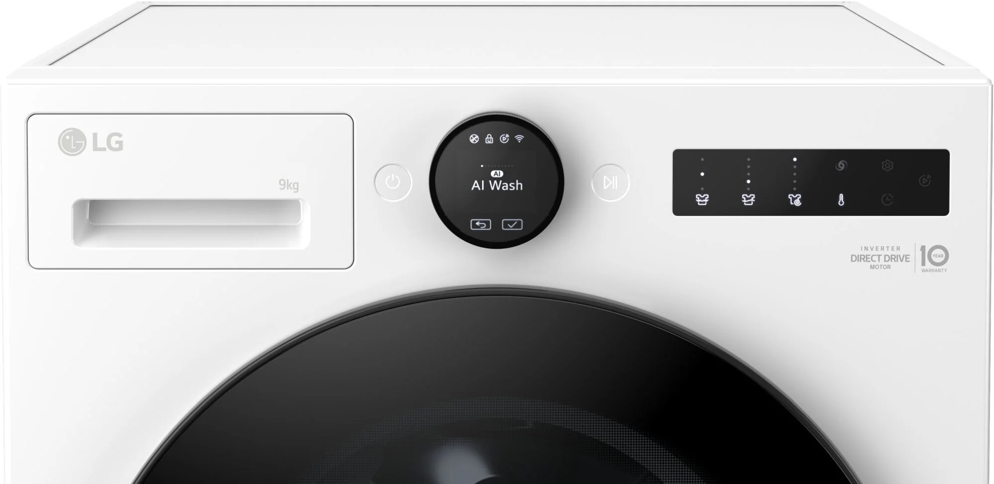 LG Freestanding Washing Machine F4X7009TWB - Essence Glossy White - Image 4