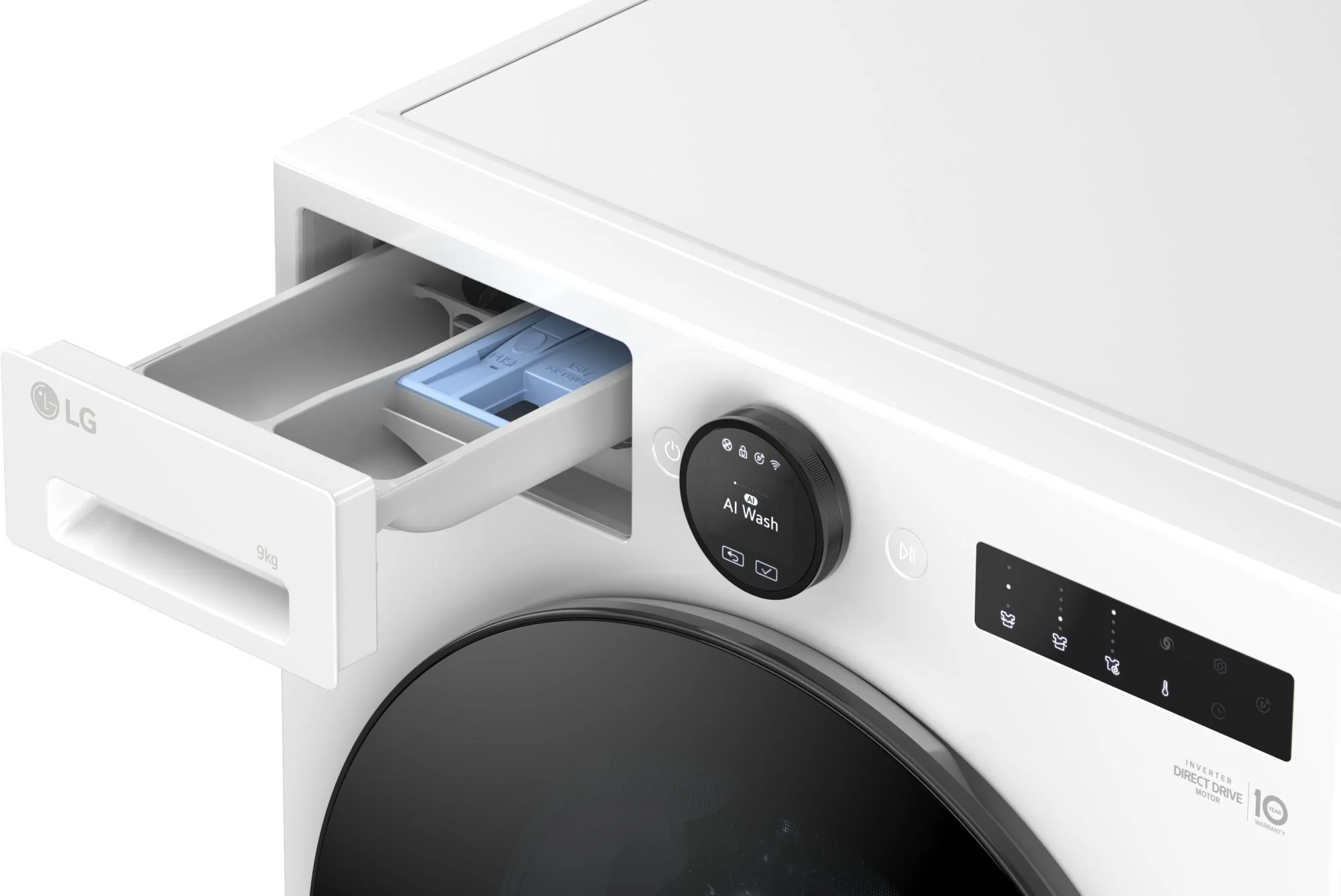 LG Freestanding Washing Machine F4X7009TWB - Essence Glossy White - Image 6