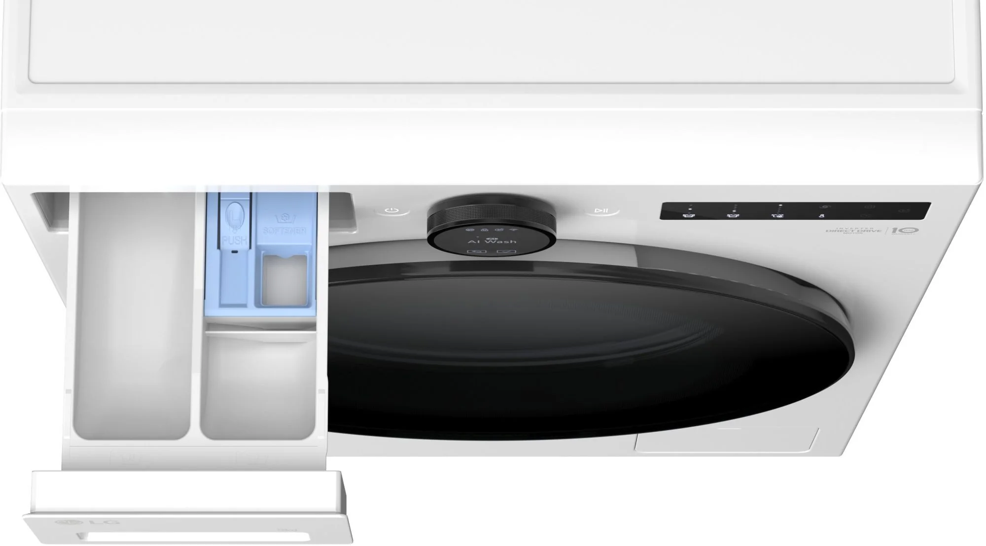 LG Freestanding Washing Machine F4X7009TWB - Essence Glossy White - Image 7