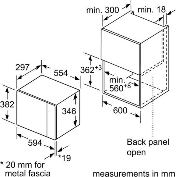 NEFF Microwave HLAWD23N0B - Stainless Steel / Black - Image 7