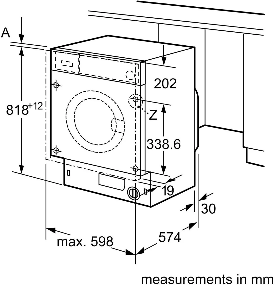 NEFF Built In Washing Machine Fully W544BX2GB - Fully Integrated - Image 9