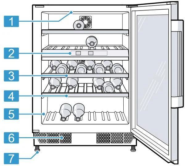 NEFF Built In Wine Cooler KU9213HG0G - Black - Image 8