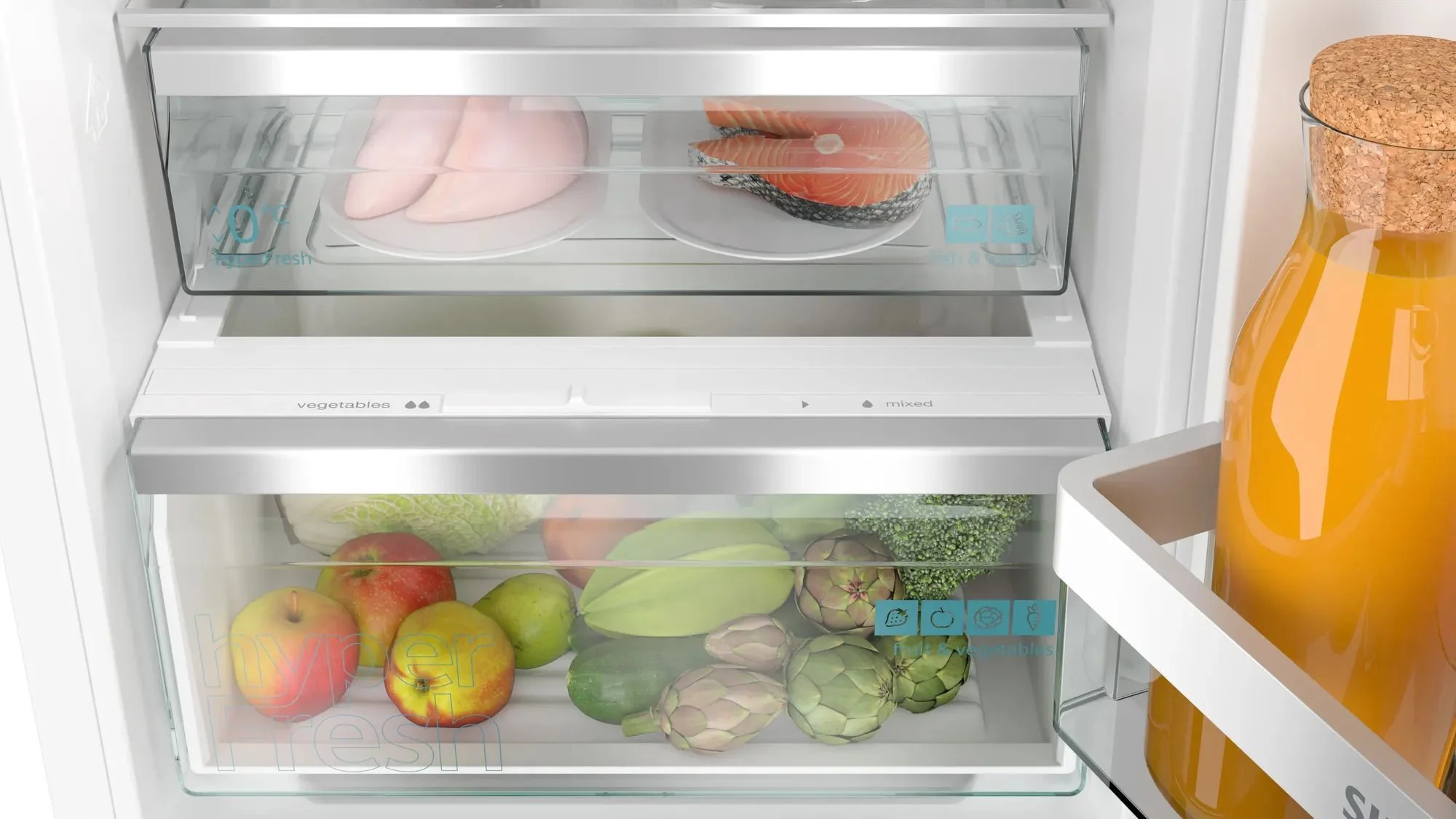 Siemens Built In Fridge Freezer Frost Free KI86NADD0 - Fully Integrated - Image 4