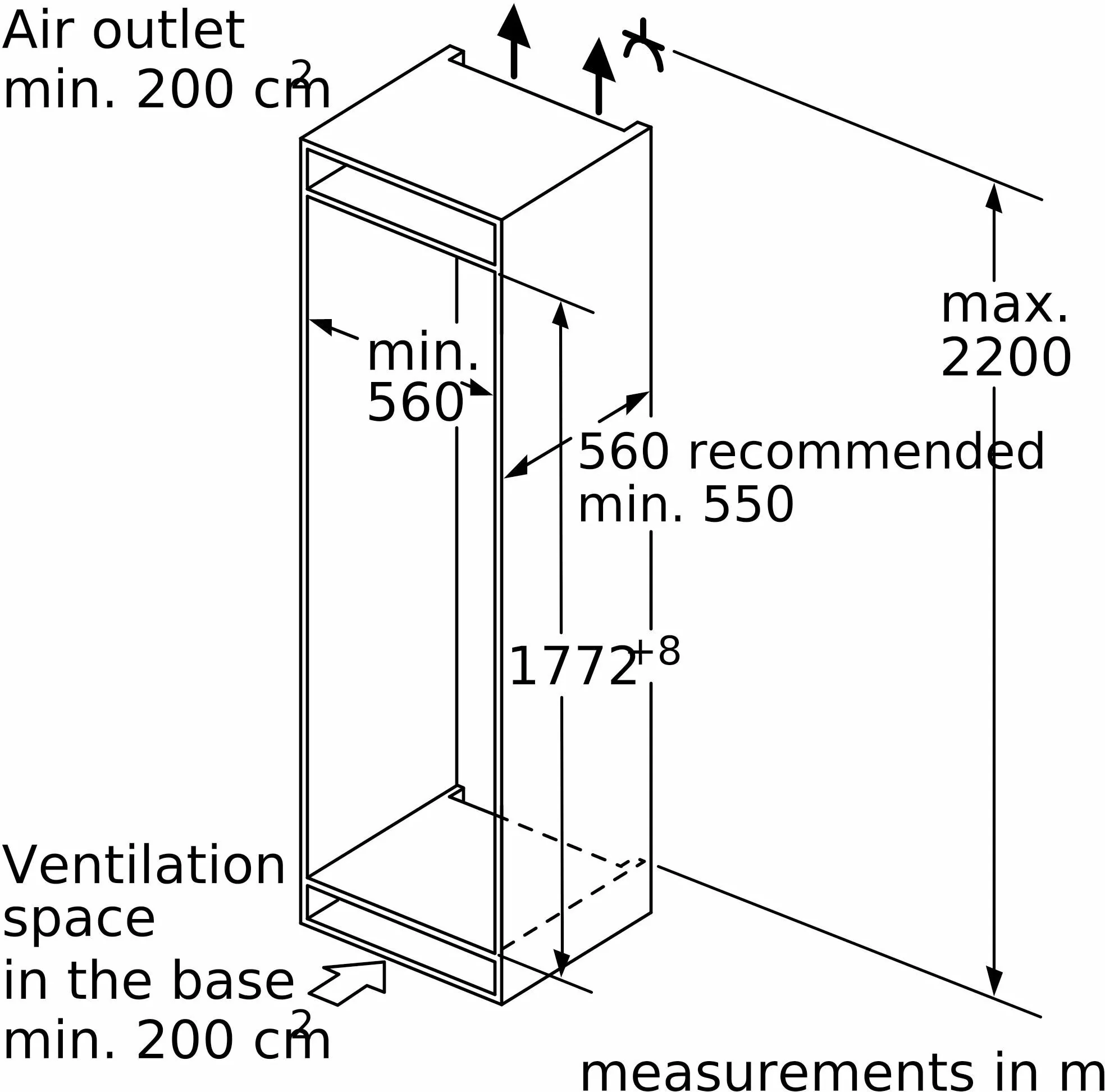 Siemens Built In Fridge Freezer Frost Free KI86NADD0 - Fully Integrated - Image 6