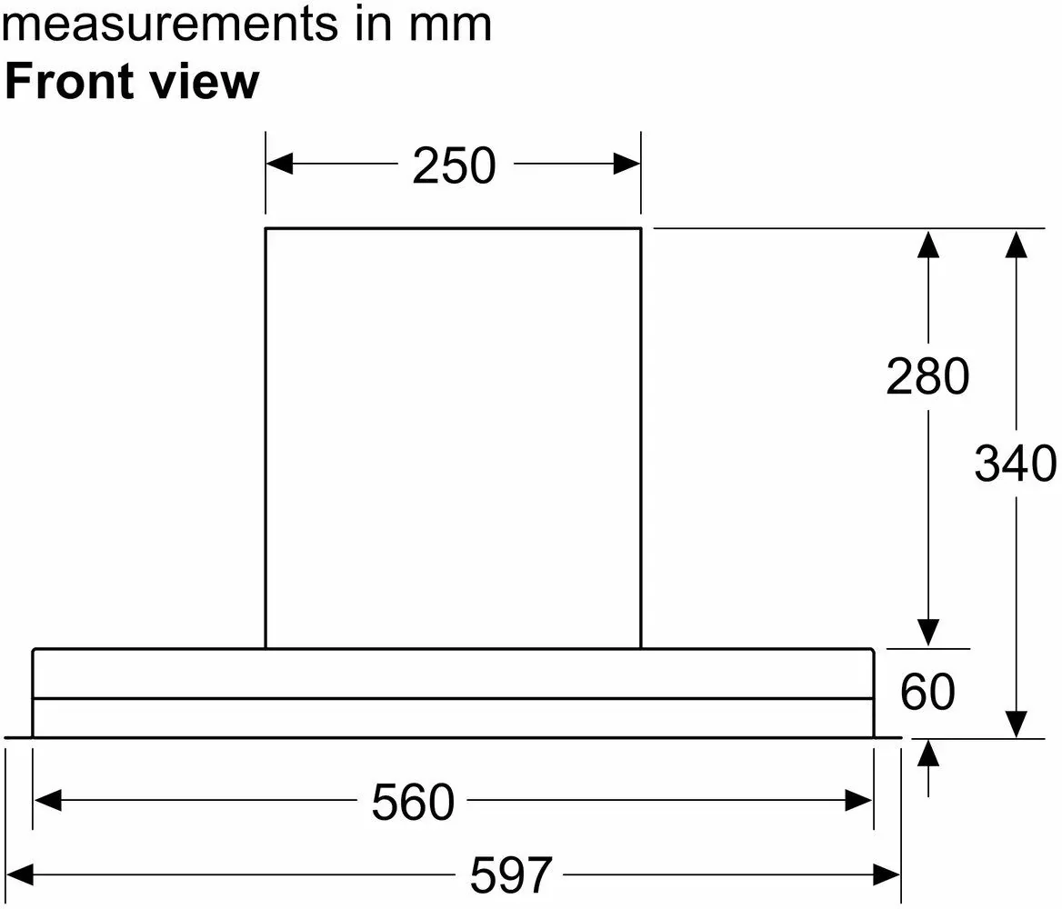 Siemens Integrated Hood LJ67BAM60B-CLEARANCE - Black And Glass - Image 9