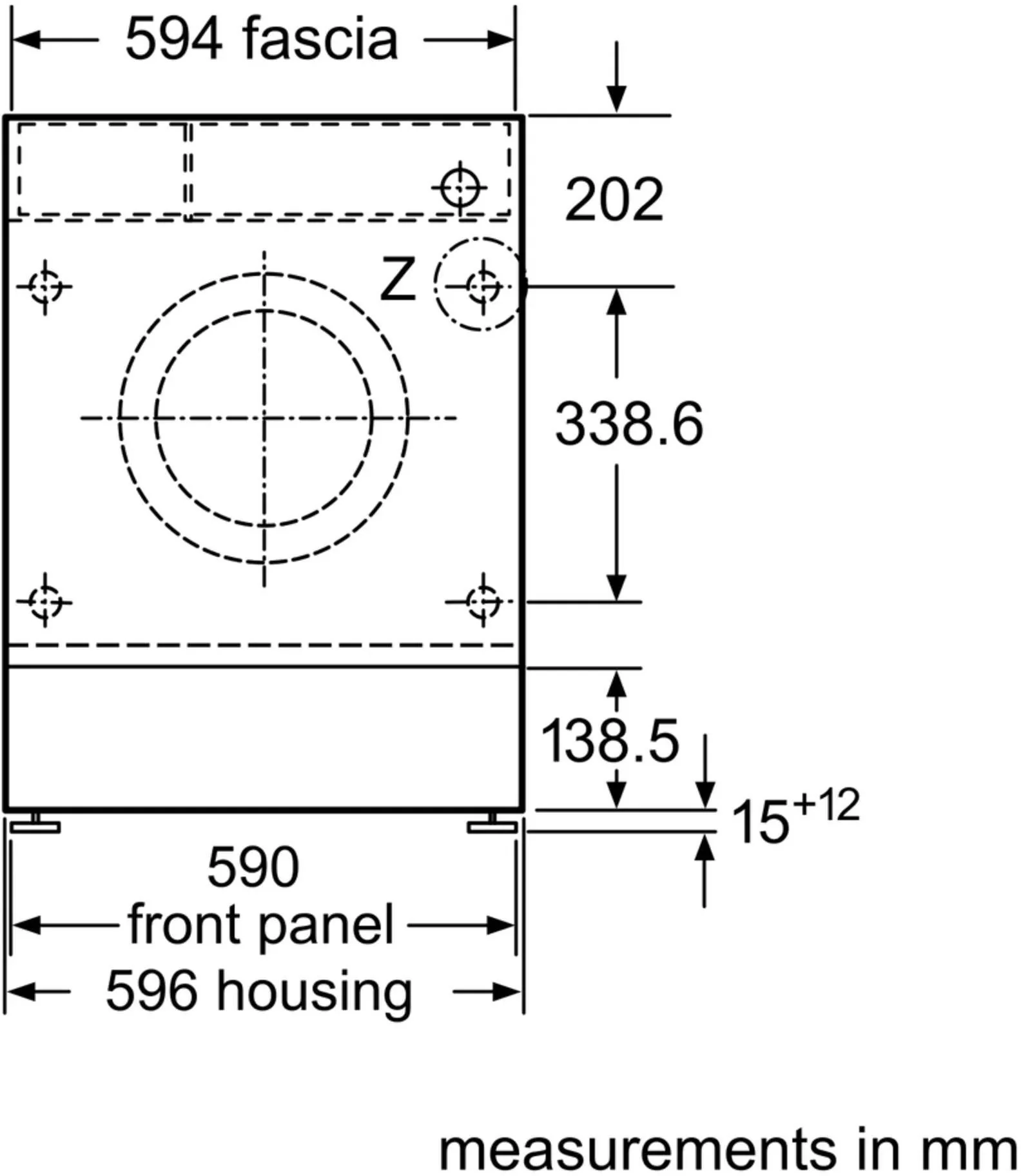 Siemens Built In Washing Machine Fully WI14W502GB - Fully Integrated - Image 5