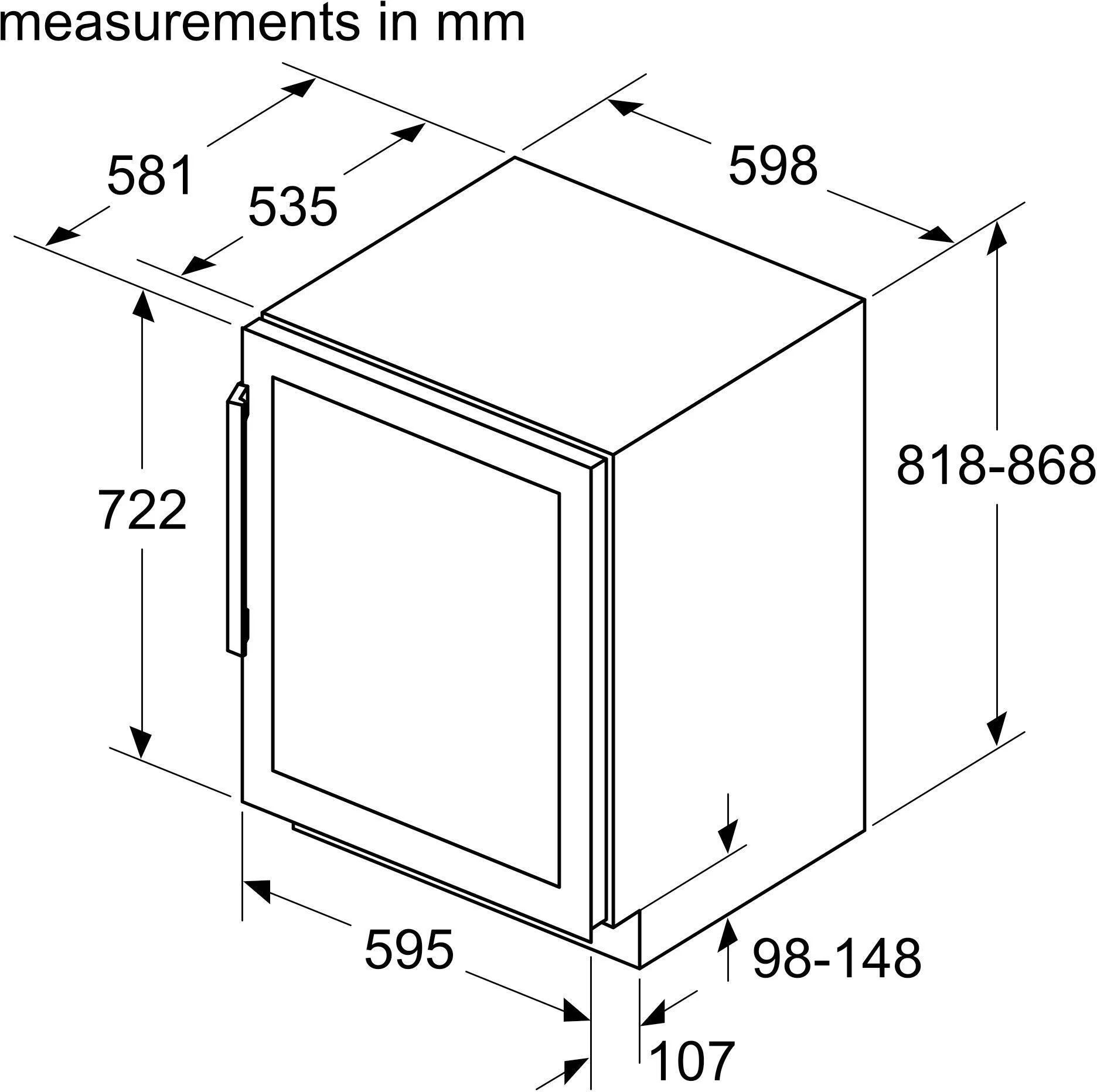 Siemens Built In Wine Cooler KU21WAHG0G - Black - Image 9