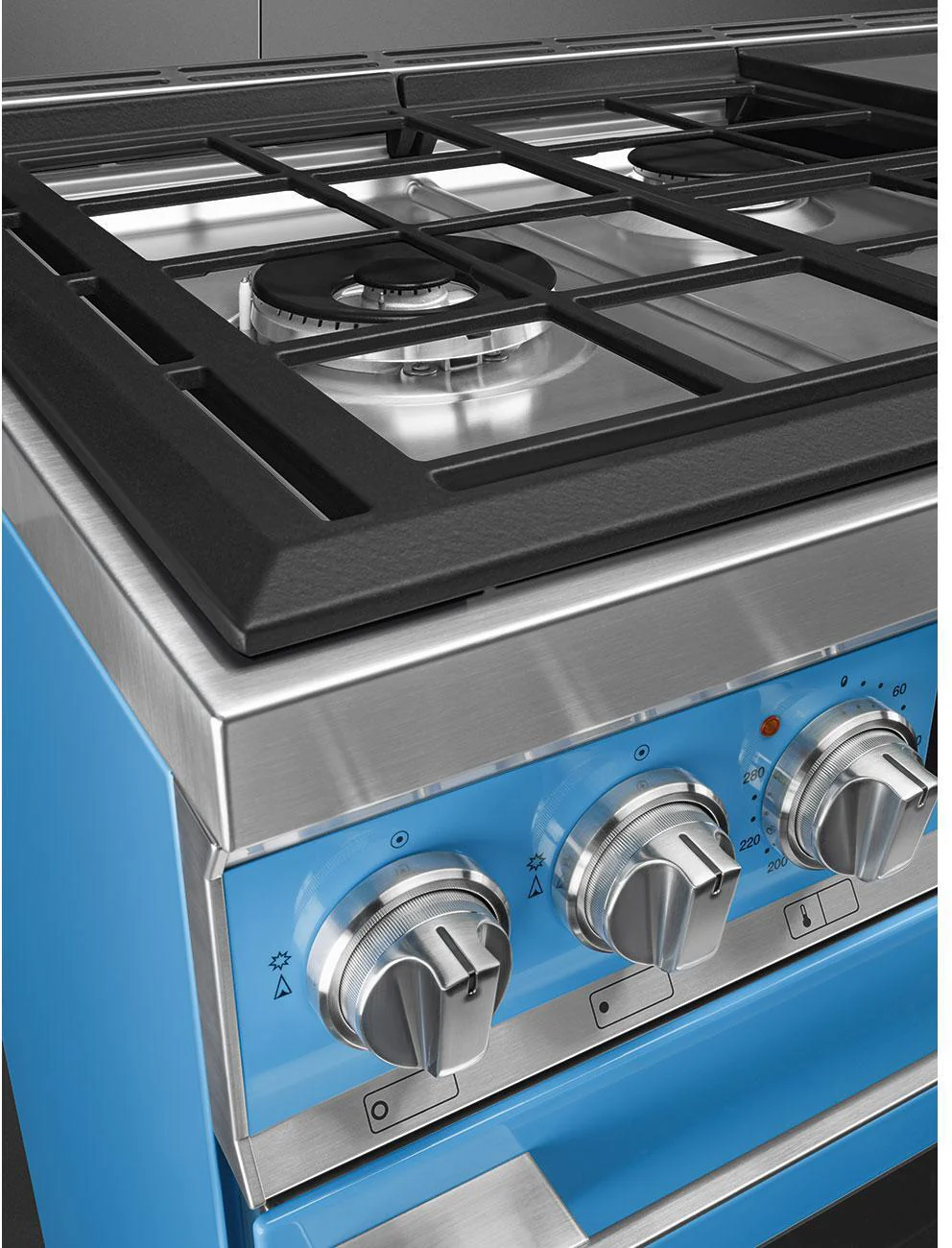 Smeg Range Cooker Dual Fuel CPF120IGMPT+KPF12T-EX-DISPLAY - Turquoise - Image 4