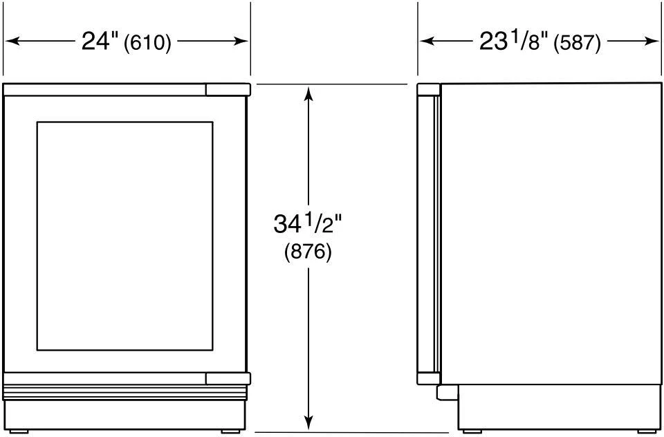 Sub-Zero Built In Wine Cooler ICBDEU2450W-L - Integrated - Image 9